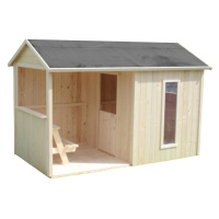 Dřevěný dětský domeček Cyrielle/Jazz 242x143x160 cm