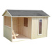 Dřevěný dětský domeček Cyrielle/Jazz 242x143x160 cm