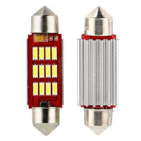 SEFIS LED žárovka sufit 36mm 12V 12SMD CANBUS