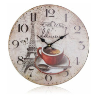 Nástěnné hodiny Cafe Paris, pr. 34 cm