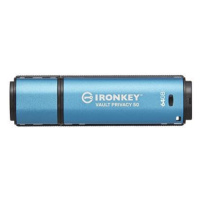 Kingston Flash Disk IronKey 64GB Vault Privacy 50 AES-256 Encrypted, FIPS 197