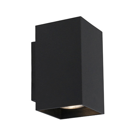 Moderní nástěnná lampa černý čtverec - Sandy QAZQA