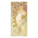 Obrazová reprodukce The Seasons: Spring (Art Nouveau Portrait) - Alphonse Mucha, 20x40 cm