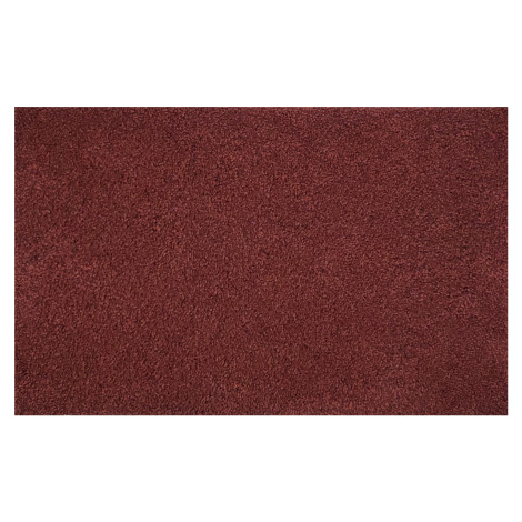 Tapibel Metrážový koberec Supersoft 110 červený - Kruh s obšitím cm