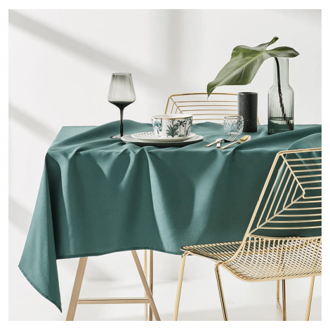 Ubrus na stůl v zelené barvě bez potisku 130 x 180 cm