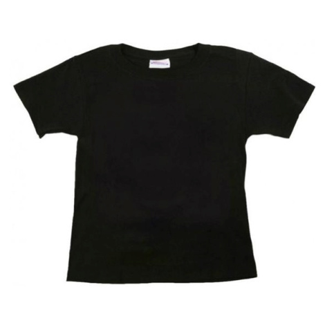 Dětské tričko krátký rukáv - černé, 110 cm (3-4 roky)