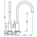 Tres MAX-TRES 162540 Jednopáková dřezová kuchyňská baterie - lesklý chrom