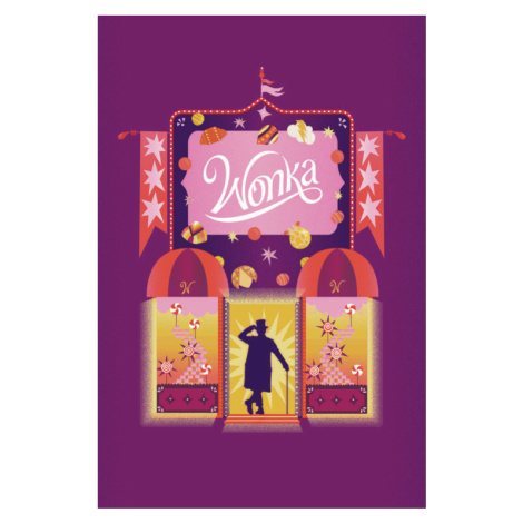 Umělecký tisk Wonka - Candy Store, (26.7 x 40 cm)