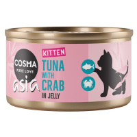 Cosma Kitten Asia / Origina / Nature, 6 konzerv - 15 % sleva - Asia Kitten in Jelly tuňák s krab