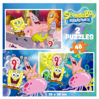 Puzzle Sponge Bob Educa 2 x 48 dílků