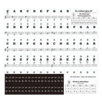Publikace Samolepky pro klávesy nebo klavír 37- 88 kláves černý tisk