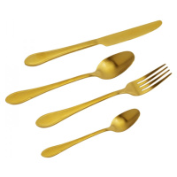 KARE Design Sada příborů Cucina - zlaté (sada 16 kusů)