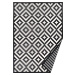 Černobílý vzorovaný oboustranný koberec Narma Viki, 140 x 200 cm