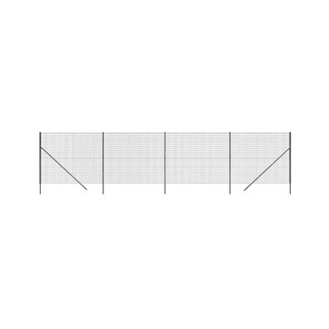 SHUMEE Drátěný plot 1,8 × 10 m pozinkovaná antracitová ocel