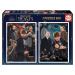 Puzzle Fantastic Beasts Educa 2 x 500 dílků a Fix lepidlo