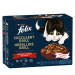 Felix "Tasty Shreds" kapsičky 12 x 80 g - lahodný výběr (hovězí, kuřecí, kachní, krocaní)