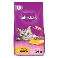 Whiskas granule s kuřecím pro dospělé kočky 14kg