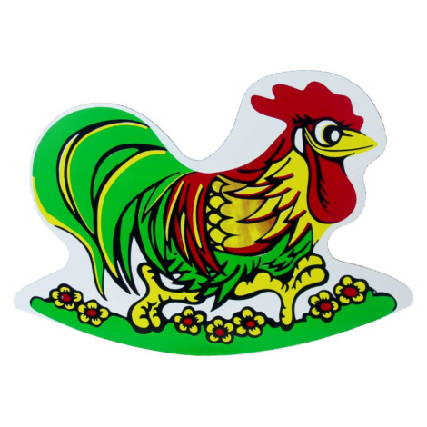 Houpadlo kohout dřevo 75x56x31cm v krabici houpací Wiky