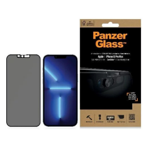 Ochranné sklo PanzerGlass E2E Microfracture iPhone 13 Pro Max 6,7" Case Friendly CamSlider Priva