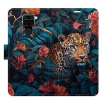 iSaprio Flip pouzdro Flower Jaguar 02 pro Xiaomi Redmi Note 9