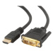 Gembird CABLEXPERT kabel HDMI-DVI 0,5m, 1.3, M/M stíněný, zlacené kontakty - CC-HDMI-DVI-0.5M