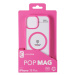 Zadní kryt Cellularline Pop Mag s podporou Magsafe pro Apple iPhone 15 Plus, transparentní / růž
