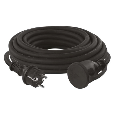 Venkovní prodlužovací kabel 10 m / 1 zásuvka / černý / guma-neopren / 230 V / 2,5 mm2 EMOS