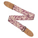 Cascha CGS-VC4 Guitar Strap Vegan Cork - Mauve Leaves