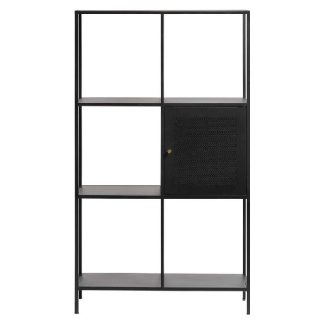 Černá kovová knihovna 80x138 cm Malibu – Unique Furniture