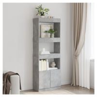 vidaXL Skříň highboard betonově šedá 63 x 33 x 180 cm kompozitní dřevo