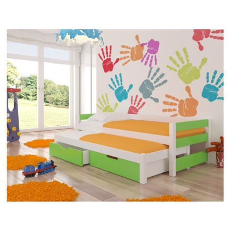 Zelené dětské postele