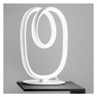 Gea Luce Gea Luce DIVA L BIANCO SATINATO-LED Stmívatelná stolní lampa DIVA 17W/230V bílá