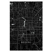 Mapa Peking black, 26.7x40 cm