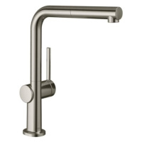 Dřezová baterie Hansgrohe Talis vytahovatelný výtok vzhled nerezu 72808800