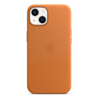 Apple kožený kryt Leather Case MagSafe pro Apple iPhone 13, zlatohnědá