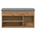 vidaXL Lavice s botníkem dub artisan 82x32x45,5 cm Engineered Wood