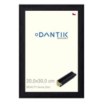 DANTIK rámeček 20 × 30, BEAUTY černý sklo čiré