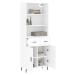 vidaXL Skříň highboard bílá 69,5 x 34 x 180 cm kompozitní dřevo