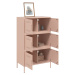 vidaXL Skříň highboard růžová 68 x 39 x 113 cm ocel