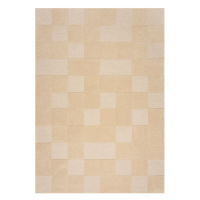 Flair Rugs koberce Kusový koberec Moderno Checkerboard Natural - 160x230 cm