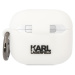 Karl Lagerfeld 3D Logo NFT Choupette Head Silikonové pouzdro Airpods 3 bílé