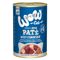 WOW Cat Senior 6 x 400 g - zvěřina a králík