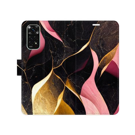 iSaprio flip pouzdro Gold Pink Marble 02 pro Xiaomi Redmi Note 11 / Note 11S