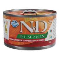 KONZERVA N&D DOG CHICKEN, PUMPKIN & POMEGRANATE STARTER PUPPY MINI 140g