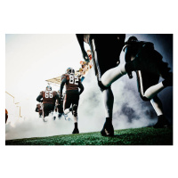 Fotografie Football team running out of tunnel onto field, Thomas Barwick, 40x26.7 cm