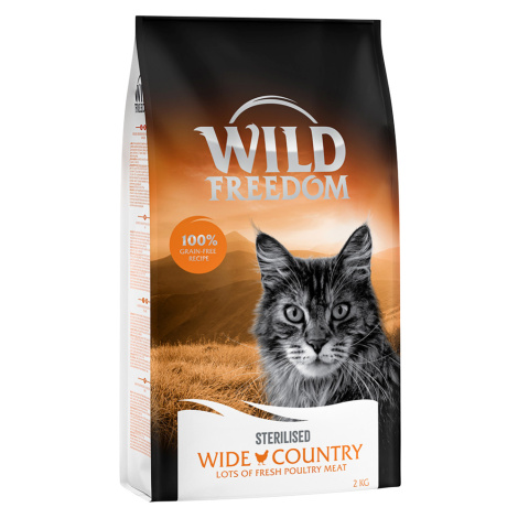 Wild Freedom výhodná balení 3 x 2 kg - Wild Freedom Adult "Wide Country Sterilised" - drůbeží