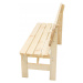 DEOKORK Masivní dřevěná zahradní lavice z borovice dřevo 32 mm (220 cm)