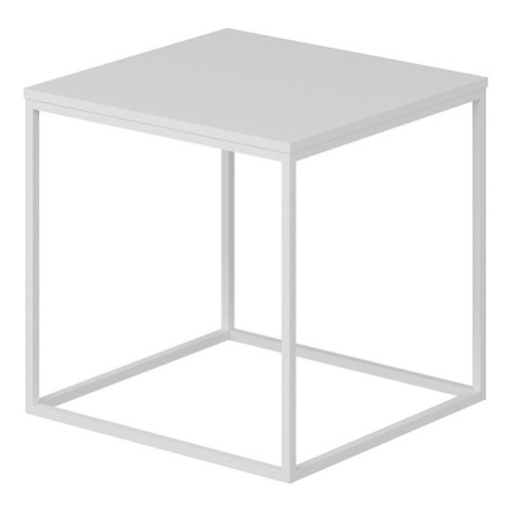 Přístavný stolek BASAK bílá