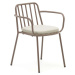 Fialové kovové zahradní židle v sadě 4 ks Bramant – Kave Home