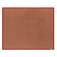 boardOK Korková tabule s hliníkovým rámem 150 × 120 cm, červený rám